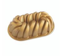 Nordic Ware Molde trenzado para pan Braided 1.4 L Aluminio fundido Dorado