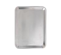 Nordic Ware Naturals Pack de 2 bandejas de cuarto de hoja, bandeja de horno universal para galletas, dulces y más, bandeja de aluminio natural fabricada en EE. UU., color: plateado