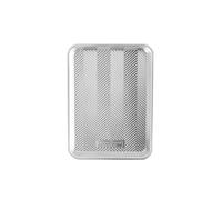 Nordic Ware Prism Quarter Sheet - Bandeja de aluminio para hornear con flujo de aire mejorado, utensilios para hornear de alta calidad fabricados en los Estados Unidos, plateado, 30,7 cm de largo x