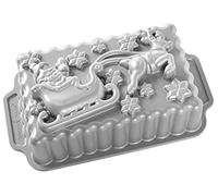 Nordic Ware Molde para pan Santa's Sleigh – Aluminio gris 26,1 x 14,5 cm NW 90848