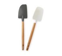 Nordic Ware Set de 2 espátulas de goma Nordic Ware haya negro.blanco