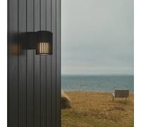 Nordlux Aplique de exterior Aludra Seaside, aluminio, negro