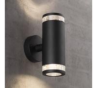 Nordlux Birk lámpara de pared para exteriores 2x28 W negro 45501003