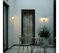 Nordlux Aplique de pared para exteriores Noorstad 15 cm, plástico, E27 1x25 W, negro