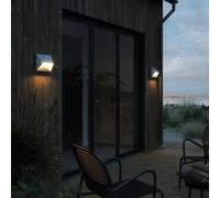 Nordlux Aplique de exterior Pontio 27 angular, galvanizado