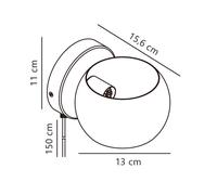 Nordlux Belir lámpara de pared 1x5 W marrón 2312201018