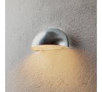 Nordlux Aplique de pared Bergen, semicircular, gris plateado