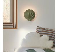 Nordlux Aplique de pared Konchi con cable y enchufe, verde