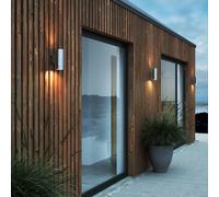 Nordlux Aplique exterior Tin Maxi Double acero galvanizado