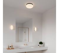 Nordlux Aplique Foam en forma ovalada con IP44, negro