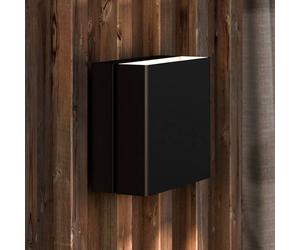 Nordlux Aplique LED de exterior Turn, atenuable, negro