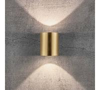 Nordlux Canto lámpara de pared para exteriores 2x6 W latón 49701035