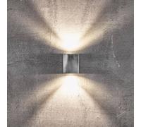 Nordlux Aplique LED para exterior Canto Kubi 2, 10 cm, galvanizada