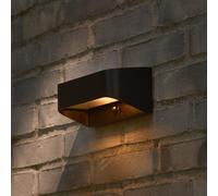 Nordlux Aplique LED para exterior Marcellio, negro, con sensor, IP54
