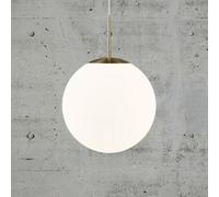 Nordlux lámpara colgante Grant – latón y globo de cristal Ø 35 cm – 1x25 W blanco-oro 2010573035