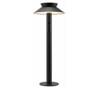 Nordlux JUSTINA, farola solar LED para exteriores, luz blanca cálida, 5W, color negro, IP44, referencia 2418098003