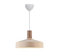 Nordlux Lámpara colgante Elvas, color beige, Ø 37 cm, metal/mármol