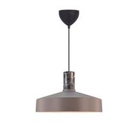Nordlux Lámpara colgante Elvas, marrón claro, Ø 37 cm, metal/mármol