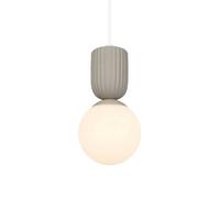 Nordlux Lámpara colgante Sadie, color beige, Ø 15 cm, vidrio/cerámica