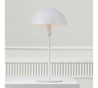 Nordlux Lámpara de mesa Ellen 20, blanca, metal, portalámpara E14