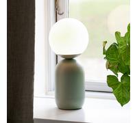 Nordlux Lámpara de sobremesa Notti de metal y vidrio 1x25 W blanco-verde 2011035023
