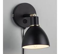 Nordlux Lámpara de pared Ray, pantalla orientable, negro