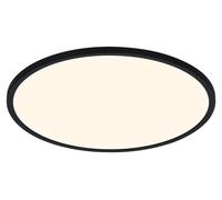Nordlux Oja 42, IP54, 3000/4000K, LED, plafón regulable, IP54, negro, color de luz regulable, 2210666103