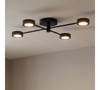Nordlux Clyde lámpara de techo 4x16 W negro 2412260103
