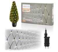 Nordstern Red LED de luz blanca cálida 320 LED para cortinas de luz para interiores y exteriores, 3 x 1,5 m, cadena de luces para árbol de boj, luces de Navidad o cielo estrellado