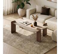 Nordure Mesa de Café Renard Travertino y Venezia Walnut