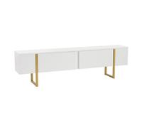 Nordure Mueble para TV Serenity Blanco y Dorado