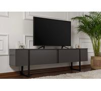 Skye Decor, Serenity: Estante para TV, color antracita, . Fabricado con tablero de fibra de densidad media (MDF) recubierto al 100% con melamina. Dimensiones: 180 x 30 x 50 cm