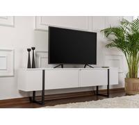 Skye Decor, Serenity: Estante para TV, blanco y , fabricado con melamina de alta calidad, dimensiones: 180 x 30 x 45 cm