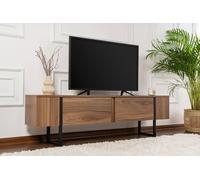 Skye Decor, Serenity - Venezia, color nogal, , soporte para televisión, madera de nogal, 100% tablero de fibra de densidad media (MDF) con revestimiento de melamina, 180 x 30 x 50 cm