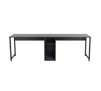 Nordure Twin Study Desk - Antracita, Negro