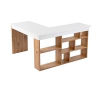 Nordure Vesper Escritorio de Estudio Blanco y Pino Atlántico