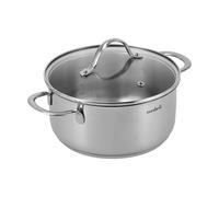 Nordwik Olla con tapa de vidrio Nordwik 2.5 litros Acero inoxidable