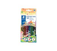 STAEDTLER - Caja de Cartón con 12 Lápices de Colores Surtidos