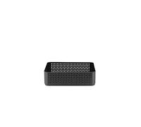 Norman Copenhagen Nic Nac Organizer 4 373032 - Cesta de almacenamiento de acero lacado, color negro, 22,5 x 22,5 cm