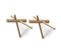 Normann Copenhagen 2 percheros Sticks set de 2. natural