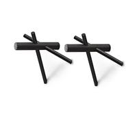 Normann Copenhagen 2 percheros Sticks set de 2. negro