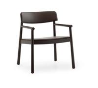Normann Copenhagen Butaca Timb Marrón cenizo - cuero ultra chocolate