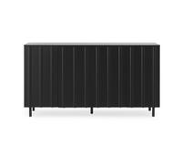 Normann Copenhagen Mesa auxiliar Rib 45x159 cm Soft Black