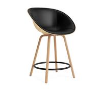 Normann Copenhagen Silla asiento tapizado Mat Bar Armchair 65 cm Ultra 41599-hemp-beech-black steel