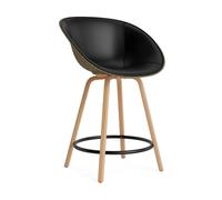 Normann Copenhagen Silla asiento tapizado Mat Bar Armchair 65 cm Ultra 41599-seaweed-beech-black steel
