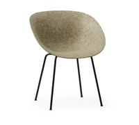 Normann Copenhagen Silla con reposabrazos Mat Armchair Seaweed-black steel