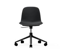 Normann Copenhagen Silla de oficina Form chair swivel 5W Negro. aluminio negro. ruedas