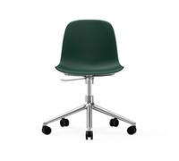 Normann Copenhagen Silla de oficina Form chair swivel 5W Verde. aluminio. ruedas
