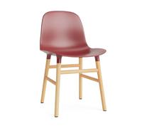 Normann Copenhagen Silla Form Red. patas de roble