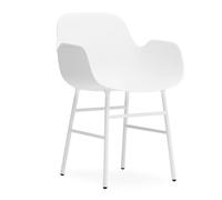 Normann Copenhagen Silla reposabrazos con patas de metal Form Blanco